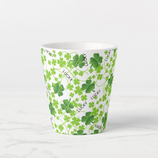 "St. Patrick's Day" Latte-Tasse Milchtasse (Vorderseite)