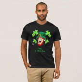 St Patrick's Day Laughing Leprechaun T-Shirt (Vorne ganz)