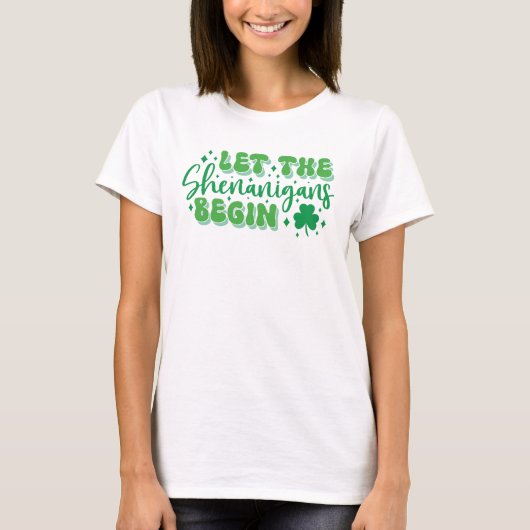 St Patrick's Day Laughs! Crowd Pleaser Fun T-Shirt (Vorderseite)