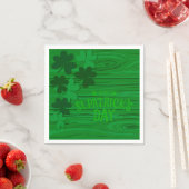 St. Patrick's Day Layered Shamrocks Personalized  Serviette (Beispiel)