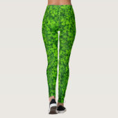 St Patrick's Day Leggings Kleeblatt grünes Kleebla (Rückseite)