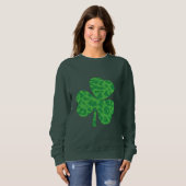 St. Patrick's Day Leopard Kleeblatt Shirt - Cheeta (Vorne ganz)