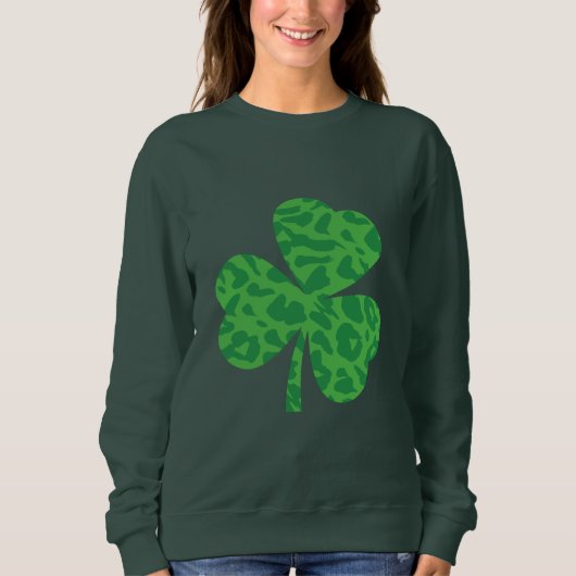 St. Patrick's Day Leopard Kleeblatt Shirt - Cheeta (Vorderseite)