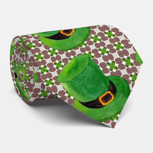 St. Patrick's Day Leprachaun Hat Krawatte (Gerollt)