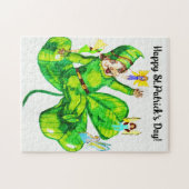 ST. PATRICK'S DAY LEPRECHAUN AND FARIES PUZZLE (Horizontal)