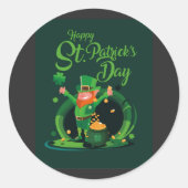 St. Patrick's Day Leprechaun Aufkleber (Vorderseite)