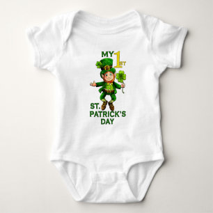 St. Patrick's Day Leprechaun Baby Bodysuit Strampler
