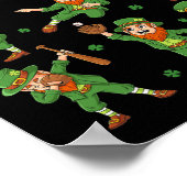 St Patricks Day Leprechaun Baseball Player Boys Gi Poster (Ecke)