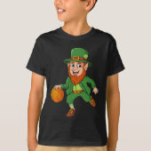 St Patricks Day Leprechaun Basketball Lucky Boys G T-Shirt (Vorderseite)