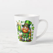 St. Patrick's Day Leprechaun Beer Design-65218 Milchtasse (Rechts)