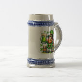 St. Patrick's Day Leprechaun Bier Design-65218 Bierglas (VorderseiteRechts)