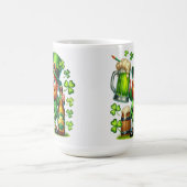 St. Patrick's Day Leprechaun Bier Design-65218 Kaffeetasse (Mittel)