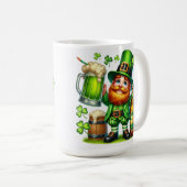 St. Patrick's Day Leprechaun Bier Design-65218 Kaffeetasse (VorderseiteRechts)