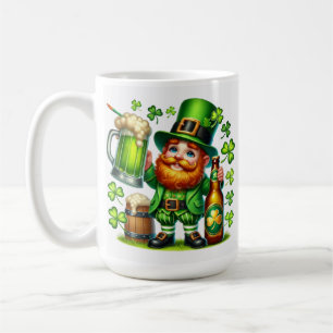 St. Patrick's Day Leprechaun Bier Design-65218 Kaffeetasse