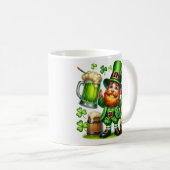 St. Patrick's Day Leprechaun Bier Design-65218 Kaffeetasse (VorderseiteRechts)