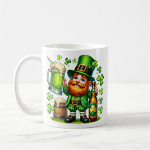 St. Patrick's Day Leprechaun Bier Design-65218 Kaffeetasse
