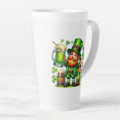 St. Patrick's Day Leprechaun Bier Design-65218 Milchtasse (Rechte Ecke)