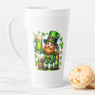 St. Patrick's Day Leprechaun Bier Design-65218 Milchtasse