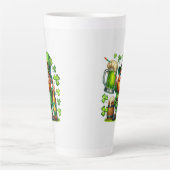 St. Patrick's Day Leprechaun Bier Design-65218 Milchtasse (Vorderseite)