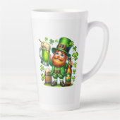 St. Patrick's Day Leprechaun Bier Design-65218 Milchtasse (Rechts)