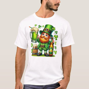 St. Patrick's Day Leprechaun Bier Design-65218 T-Shirt