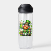 St. Patrick's Day Leprechaun Bier Design-65218 Trinkflasche (Rückseite)