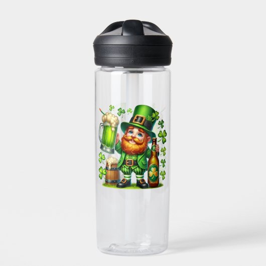 St. Patrick's Day Leprechaun Bier Design-65218 Trinkflasche (Vorderseite)