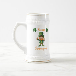 St. Patrick's Day-Leprechaun- Bierglas