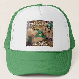 St Patrick's Day Leprechaun Cat  Truckerkappe