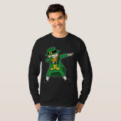 St Patricks Day leprechaun dabbing st patty s Kids T-Shirt (Vorne ganz)