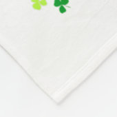 St Patricks Day Leprechaun Dalmatian Haustier Hund Fleecedecke (Ecke)