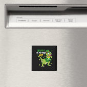 St Patricks Day Leprechaun Dinosaur Dino Glücklich Magnet (In Situ (Geschirrspüler))