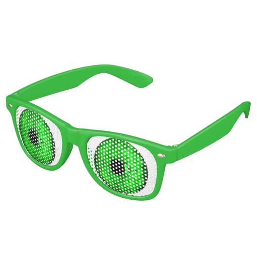 St Patricks Day Leprechaun Eyes Green Saint Paddy Sonnenbrille (Schrägansicht)
