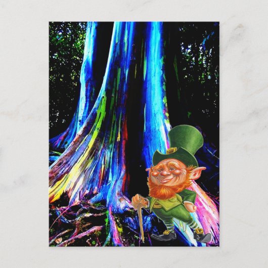 ST. PATRICK'S DAY LEPRECHAUN FEIERTAGSPOSTKARTE (Vorderseite)