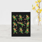St Patricks Day Leprechaun Football Player Cloud Karte (Gelbe Blume)