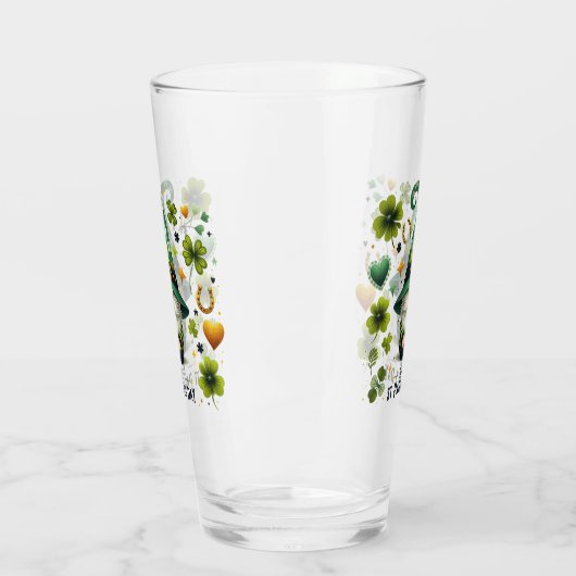 St Patricks Day Leprechaun Gnome Glas (Links)