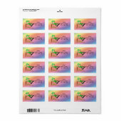 St Patrick's Day Leprechaun Gold Address Label Adressaufkleber (Vorne)