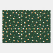 St Patrick's Day Leprechaun Hat Kleeblatt Flag Gol Geschenkpapier Set (Vorderseite 3)