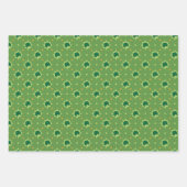 St Patrick's Day Leprechaun Hat Kleeblatt Flag Gol Geschenkpapier Set (Vorderseite 2)