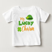 St. Patrick's Day, Leprechaun Hat, Lucky Charm Baby T-shirt (Vorderseite)
