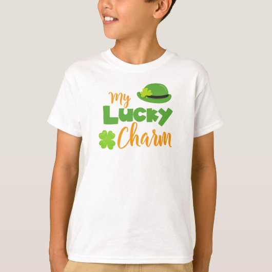 St. Patrick's Day, Leprechaun Hat, Lucky Charm T-Shirt (Vorderseite)