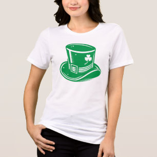 St. Patrick's Day Leprechaun Hat Tri-Blend Shirt