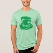 St. Patrick's Day Leprechaun Hat Tri-Blend Shirt (Vorderseite)