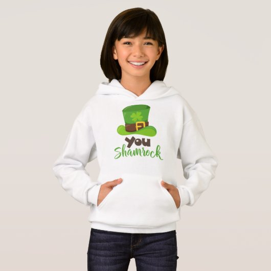 St. Patrick's Day, Leprechaun Hat, You Kleeblatt Hoodie (Vorne ganz)