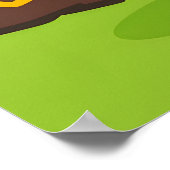 St. Patrick's Day Leprechaun Illustration  Poster (Ecke)