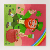 St. Patrick's Day Leprechaun-Illustration Puzzle (Horizontal)