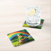 St. Patrick's Day Leprechaun im Topf mit Gold Untersetzer (Vor Ort)