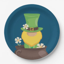 St. Patrick's Day Leprechaun in Pot of Gold