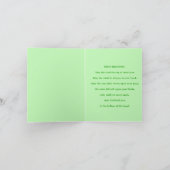 St.Patrick's Day Leprechaun & Irish Segen Karte (Innenseite)