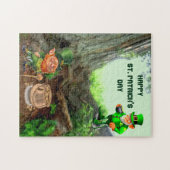 ST. PATRICK'S DAY LEPRECHAUN JIGSAW PUZZLE (Horizontal)